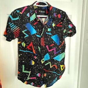 Zoo York youth Multicolor Geometric Button Down Shirt
